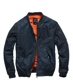 Vintage Industries Welder Übergangs-Bomberjacke, night sky dunkelblau