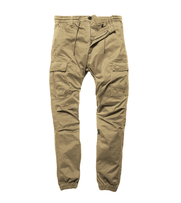 Vintage Industries nohavice Clyde Pants, beige