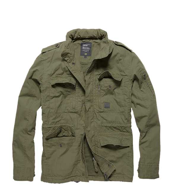 Vintage Industries Cranford jacke, olivgrün