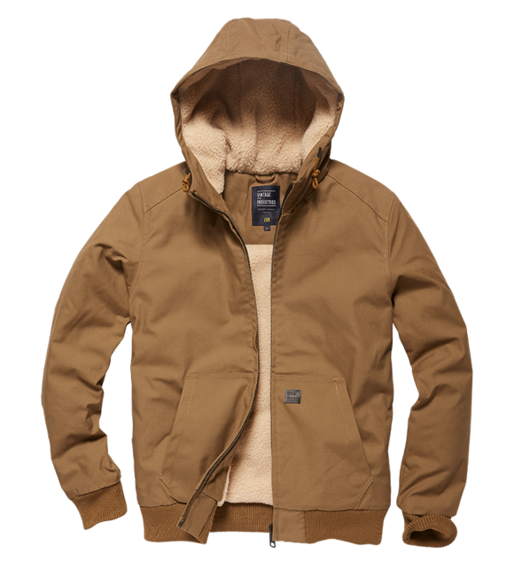 Vintage Industries Datton Winterjacke, dunkles Braun
