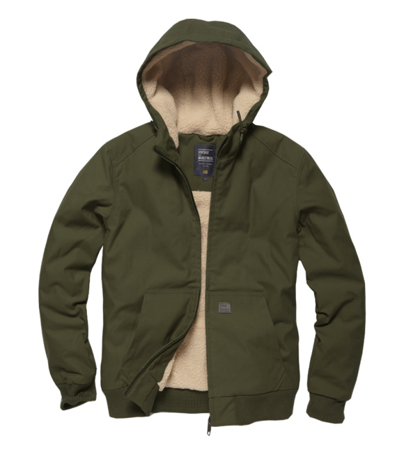 Vintage Industries Datton Winterjacke, dunkeloliv