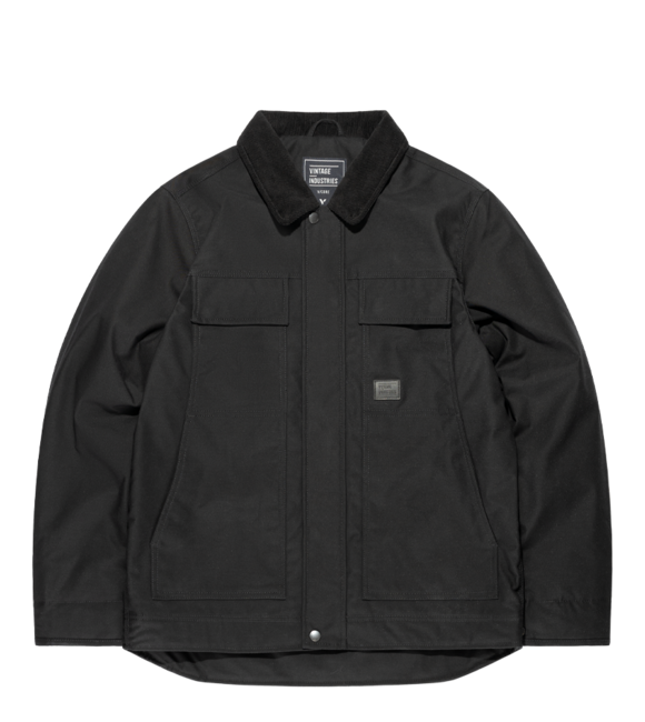 Vintage Industries Elliston jacke, schwarz