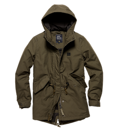 Vintage Industries Indy ženska parka jakna ladies, temno oljčna