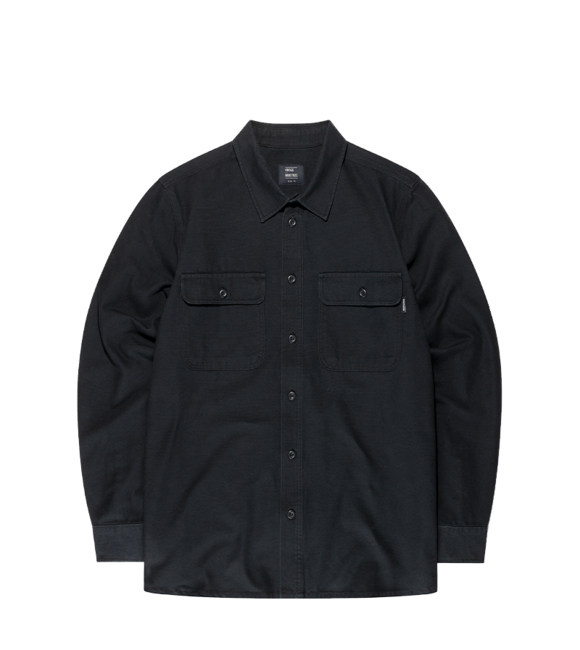 Vintage Industries Hemd, schwarz