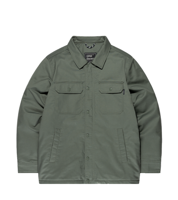 Vintage Industries Hendrix Hemd Jacke, light olive