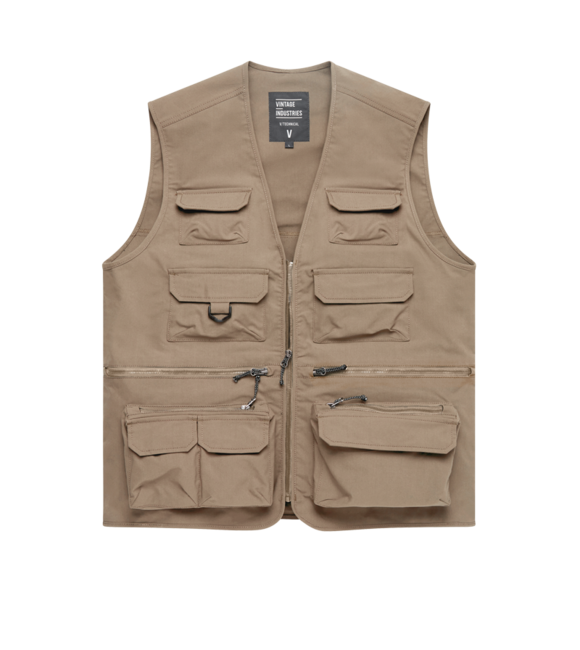 Vintage Industries Legend Anglerweste, beige