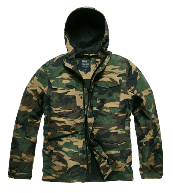Vintage Industries Levin jacke, woodland camo