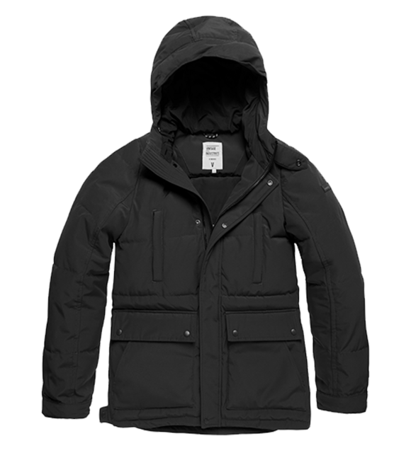 Vintage Industries Milo herren-Parka-Jacke, schwarz