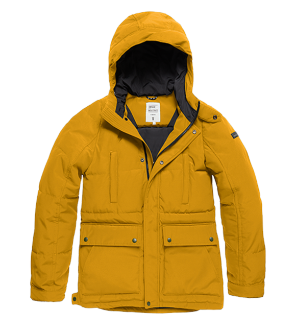 Vintage Industries Milo herren-Parka-Jacke, gelb