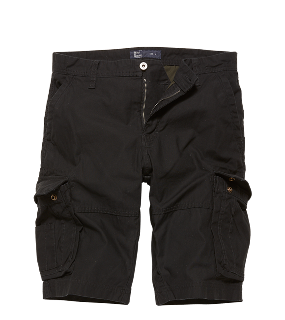 Vintage Industries Ruderhose kurz, schwarz