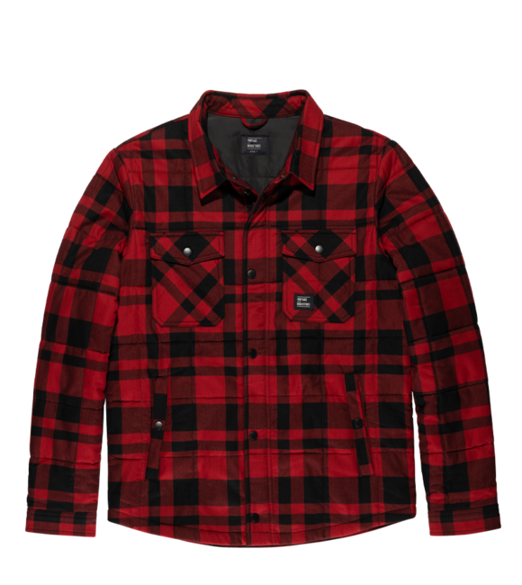 Vintage Industries Square+ Flanellhemdjacke rot kariert