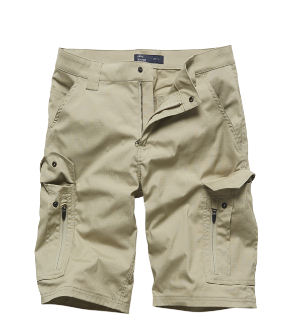 Vintage Industries Lager Technische Shorts, beige