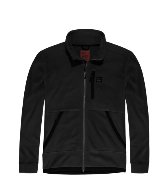 Vintage Industries Valerio Hohlfaser-Fleece-Kapuzenpullover, schwarz