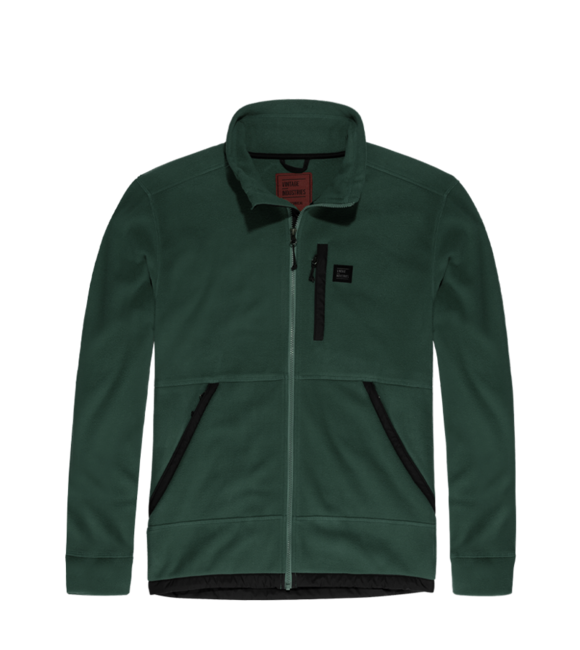 Vintage Industries Valerio Hohlfaser-Fleece-Kapuzenjacke, grün