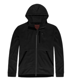 Vintage Industries Vitor Fleece-Kapuzenpullover hollow fibre, schwarz