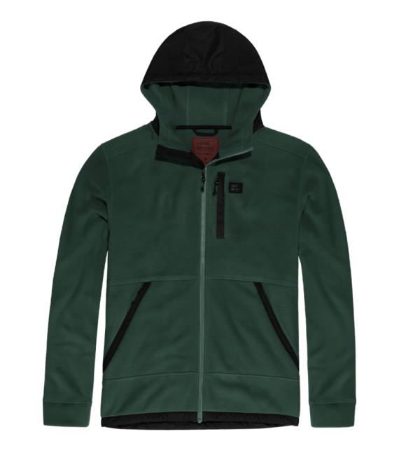 Vintage Industries Vitor Hohlfaser-Fleece-Kapuzenpullover, grün