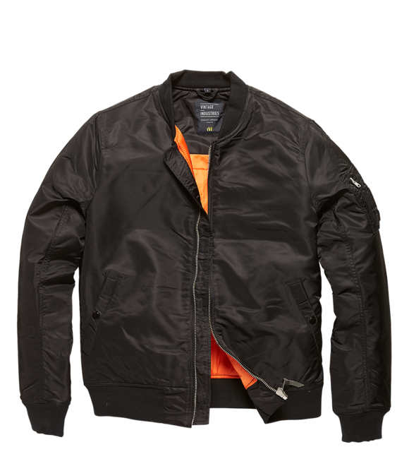Vintage Industries Westford MA1-Bomberjacke, schwarz
