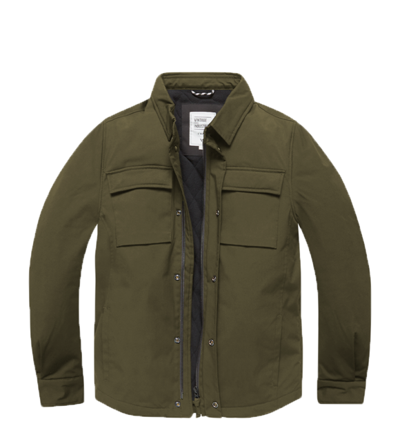 Vintage Industries Wyatt Hemdjacke, taupe