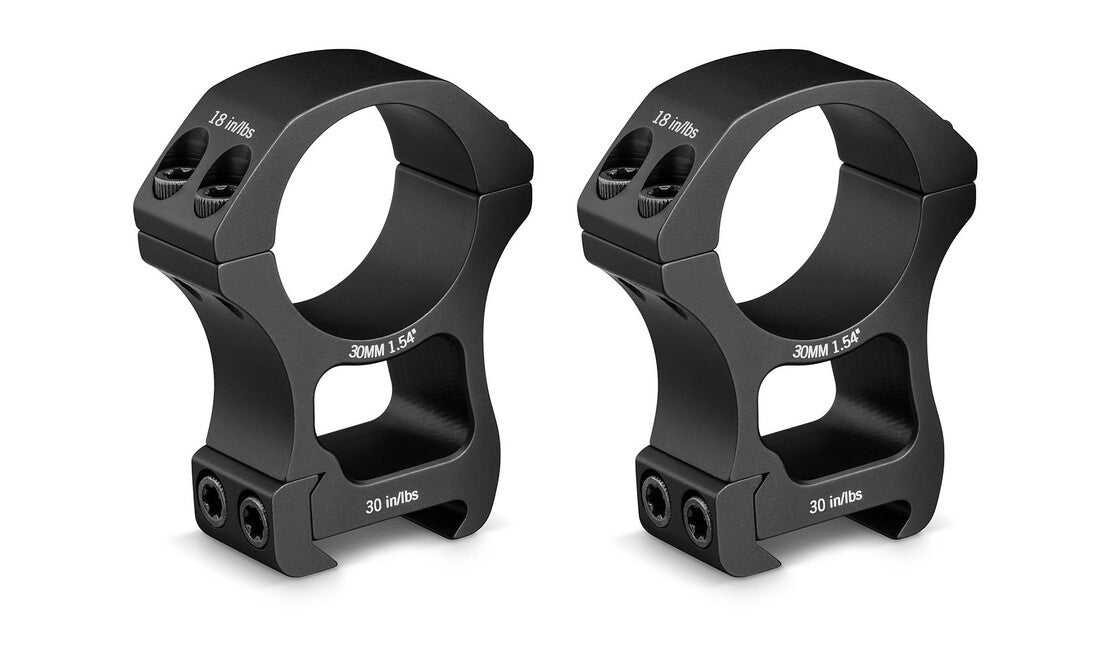 VorTex Optics Pro Series 30mm Rings Extra High - 1.54 Montageringe