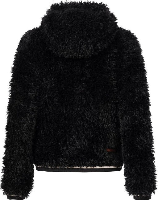 Marikoo Puderzuckerwolkchen damen-Winterjacke, schwarz