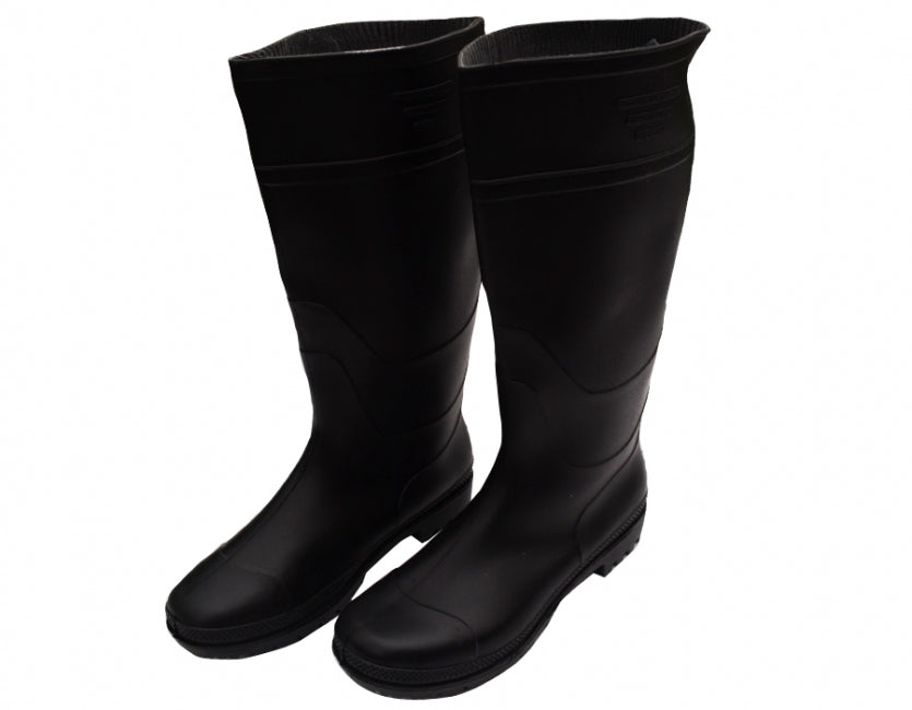 O&T vysoke cizmy Natur gumove PVC tmave