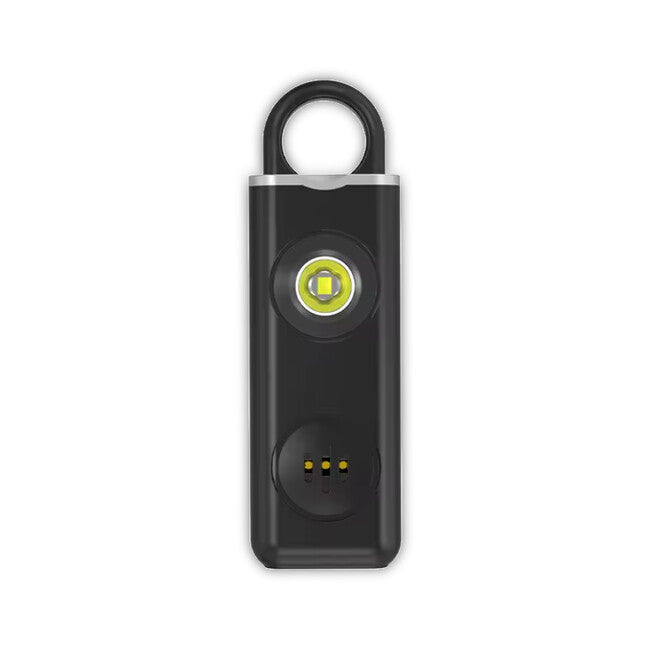 W&G SHIELD SOS Personenalarm mit LED-Licht und Abzugslasche, schwarz