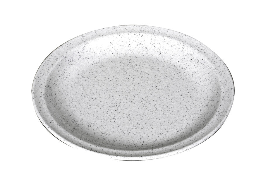 Waca Melamin flacher Teller 23,5 cm Durchmesser Granit