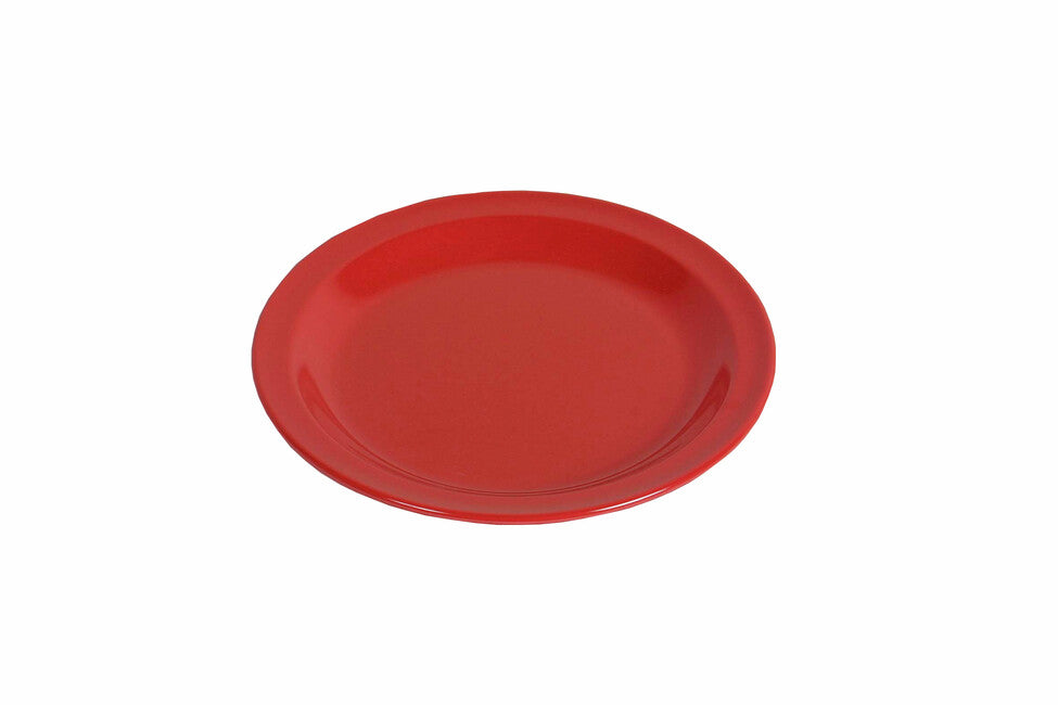 Waca Melamin flacher Teller 23,5 cm Durchmesser rot