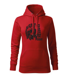 DRAGOWA León women's hoodie 320 g/m², red