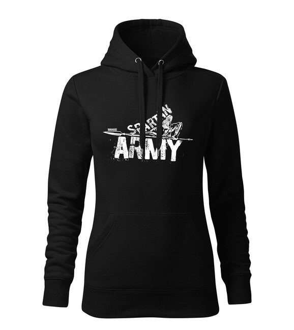 DRAGOWA damensweatshirt mit Kapuze Nabis, schwarz 320g/m2