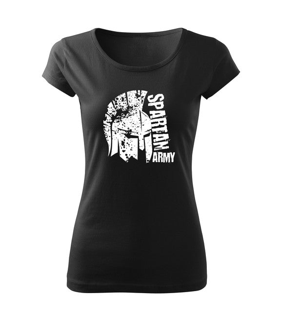 DRAGOWA damen Kurzshirt León, schwarz 150g/m2
