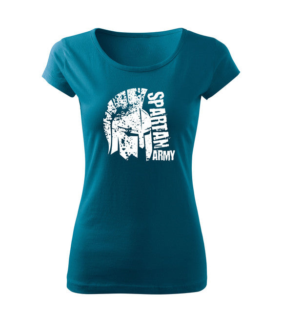 DRAGOWA damen Kurzshirt León, petrol blue 150g/m2