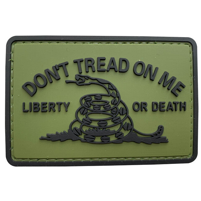 WARAGOD Don´t Tread on me PVC Applikation, grün