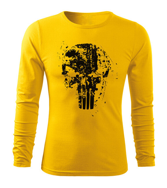 DRAGOWA Fit-T Langärmliges T-shirt Frank The Punisher, gelb 160g/m2