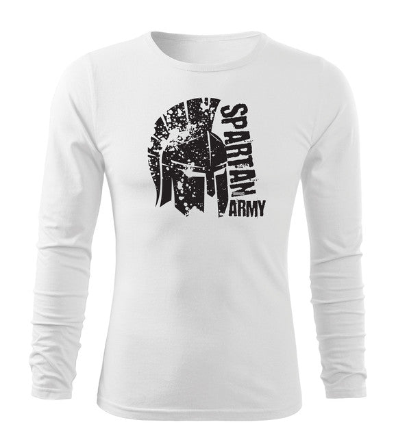 DRAGOWA Fit-T Langärmliges T-shirt León, weiß 160g/m2