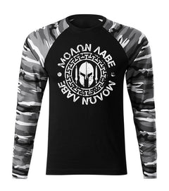 DRAGOWA Fit-T Langarm-T-Shirt Molon Labe 160 g/m², Metro