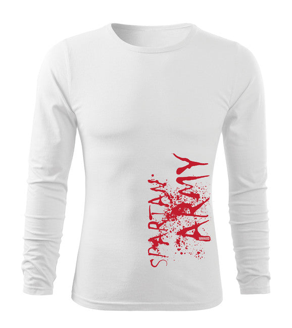 DRAGOWA Fit-T langärmliges T-shirt War, weiß 160g/m2