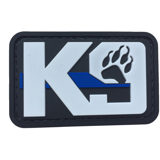 WARAGOD K9 Paw PVC Applikation, schwarz weiss