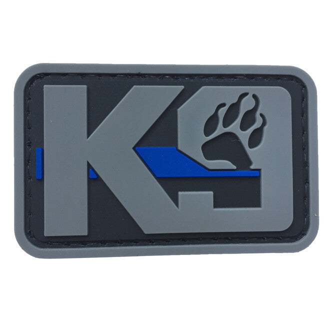 WARAGOD K9 Paw PVC Applikation, schwarz grau