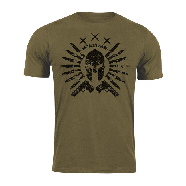 DRAGOWA Kurz-T-shirt Ares, olivgrün 160g/m2