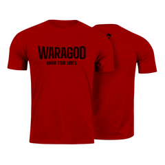 WARAGOD Kurzarm-T-Shirt "Know Your Limits" 160 g/m², rot