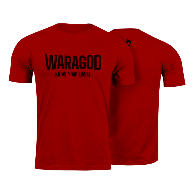 WARAGOD Know Your Limits Kurz-T-shirt rot 160g/m2