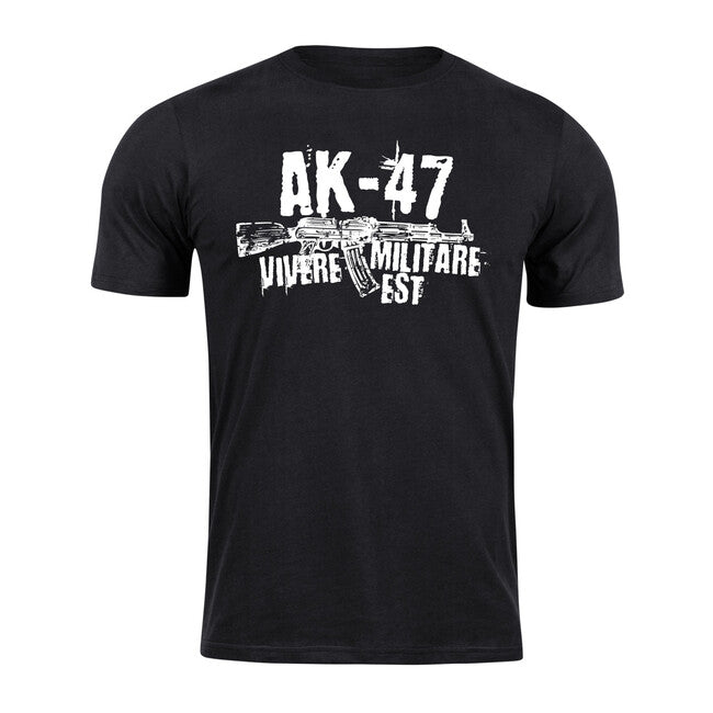 DRAGOWA Kurz-T-shirt Seneca AK-47, schwarz 160g/m2