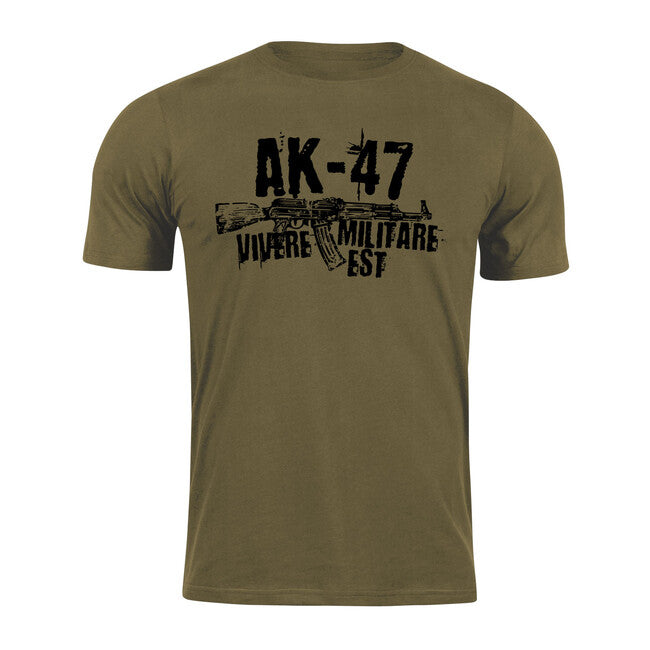 DRAGOWA Kurz-T-shirt Seneca AK-47, olivgrün 160g/m2