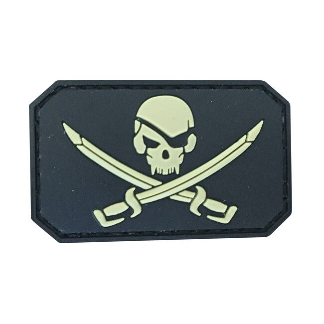 WARAGOD 3D SKULL W.SWORDS, schwarz