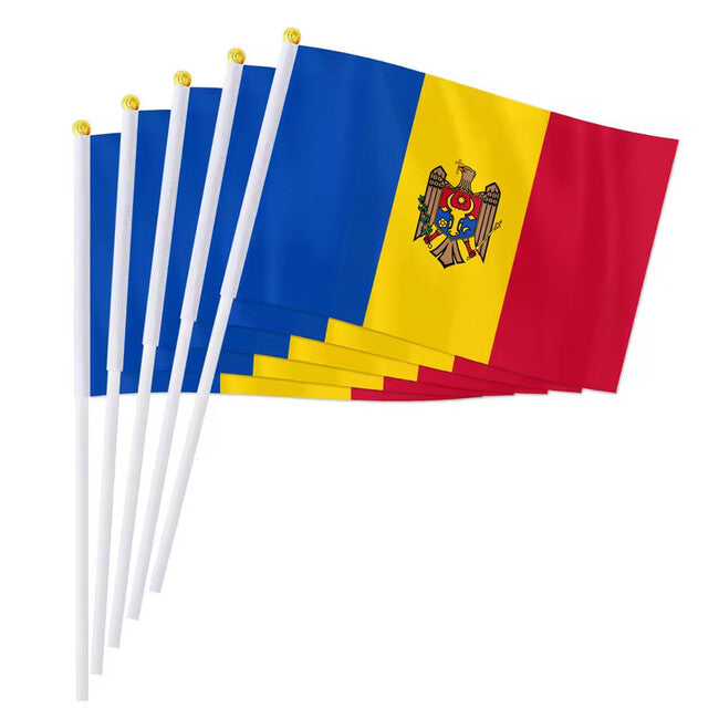 WARAGOD Schwenkflagge 30 x 40 cm, Moldawien