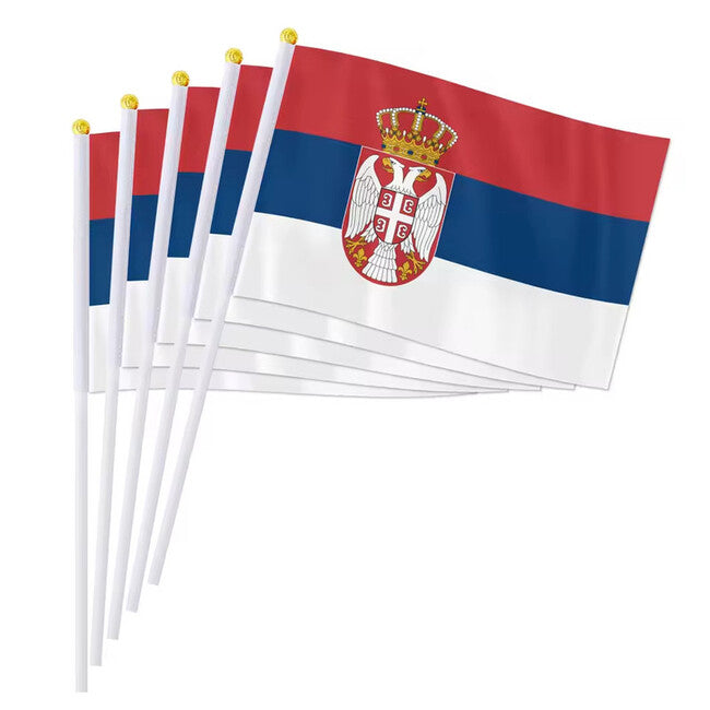WARAGOD Wehende Flagge 30 x 40 cm, Serbien