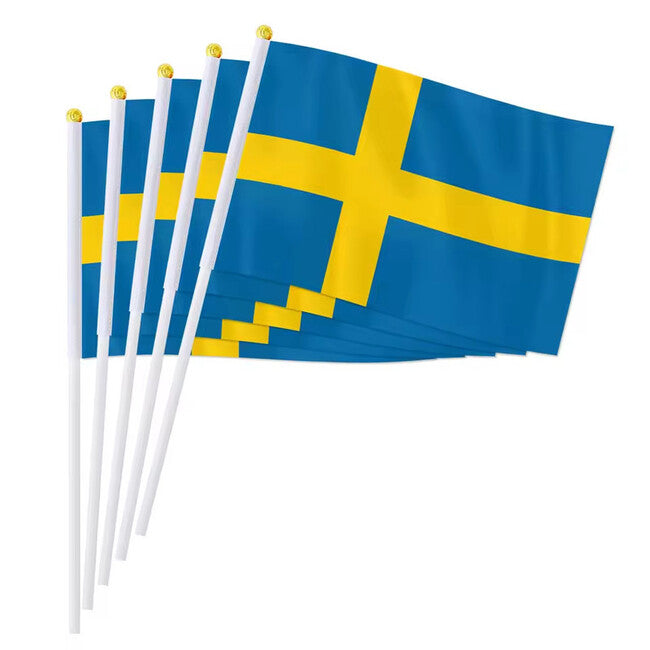 WARAGOD Wehende Flagge 30 x 40 cm, Schweden