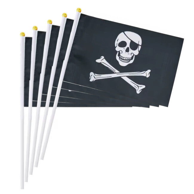 WARAGOD Wehende Piratenflagge 30 x 40 cm