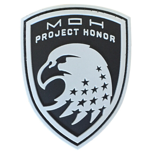 WARAGOD Medal of Honor Eagle PVC Applikation, grau